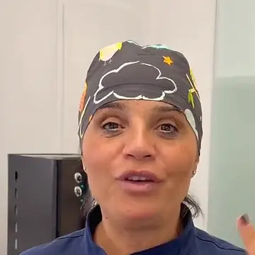 La Dott.ssa Antonella Conte nel laboratorio